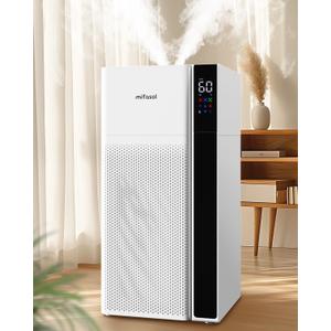 Humidifier Large Room for Home, 5.3Gal/20L Warm and Cool Mist Whole House Humidifiers, Quickly & Evenly Humidify Larger Areas, Top Fill, Dual Mist Nozzles and Atomizers, Office Plants, White Humidifier Large Room for Home, 5.3Gal/20L Warm and Cool Mist Whole House Humidifiers, Quickly & Evenly Humidify Larger Areas, Top Fill, Dual Mist Nozzles and Atomizers, Office Plants, White