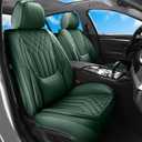 GEZHOUBA Green Car Seat Covers Full Set Universal 5-Seater Full Coverage