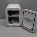 CROWNFUL Mini Fridge, 4 Liter/6 Can Portable Cooler and Warmer Personal Refrigerator for Skin Care, Cosmetics, Beverage, Food,Great for Bedroom, Office, Car, Dorm, ETL Listed (White)