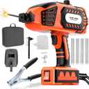 Portable Welding Machine 110V Handheld Welder with 20PCS Rods Electric ARC Welder with IGBT Inverter, 5 Adjustable Current Levels, Fits 3/321/8 Welding Rods, Ideal for DIY, Repair