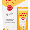 Burt's Bees Rescue Lip Relief for Valentine's Day, Original, Hydrating Lip Balm for Dry Cracked Lips, with Responsbily Sourced Beeswax and Shea Butter, 100% Natural Origin, 2 Squeezy Tubes, 0.35oz, Set Of 2