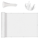 SUNNY GUARD 3FTx16FT White Balcony Privacy Screen Fence, Apartments Railing Heavy Duty Wind Screen for Outdoor, Deck，Backyard,Patio Privacy（We Make Custom Sizes）