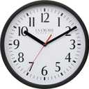 La Crosse 404-3020B 8-inch Basics Quartz Analog Wall Clock - Black