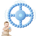 Vibrating Sensory Chew Toy, Teether Teething Toys for Babies612 818 Months, Sensory Toys for Kids with Autism&Toddler Travel Essential,12 Year Old Christmas Boys Girls Gifts idea(Blue)