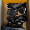 USB 3.0 HDMI KVM Switch 2 Monitors 2 Computers 4K@60Hz 2K@144Hz, EDID Emulator, Camgeet Dual Monitor KVM Switch for 2 Computers Share 2 Displays and 4 USB 3.0 Ports,Wired Remote and Cables Included