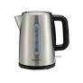 Basics Electric Stainless Steel Kettle for Tea and Coffee, BPAFree, Fast Boiling, Auto ShutOff, 1.8 Quarts, 1500W, Black and Silver