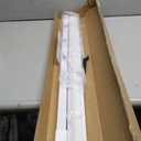 LazBlinds No Tools No Drill 1" Vinyl Mini Blinds, Cordless Blinds for Windows, Light Filtering Horizontal Window Blinds & Shades, 31" W x 48" H, White