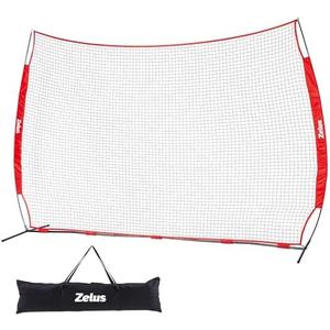 12x9ft / 16x10ft Barricade Backstop Net, Ball Sports Barrier, Practice Net for Baseball, Softball, Lacrosse, Soccer, Basketball and More