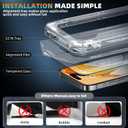 Unbreak Top 9H+ Glass for iPhone 16 pro Screen Protector 12FT Military Armor Shatterproof + Longest Durable, 1:1 Full-Coverage Tempered Glass, Auto-Align Fit Bubble-free, 2-Pack (HD clear)