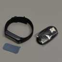 Fitness Tracker with Step Counter/Calories/Stopwatch, Activity Tracker, Health Tracker with Heart Rate Monitor, Sleep Tracker,1.10''AMOLED Touch Color Screen, Pedometer Watch for Women Men (Black)