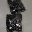 DZS Elec 2000pcs 3" Plastic Fastener Hang Tag Snap Lock Round Head Hand Threading Pin Button for Retail Clothing Black