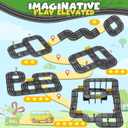 Magnetic Tiles, Construction Magnetic Road Tiles Set, STEM Road Blocks Building Tile, Educational Magnets Tile Toys for Boys Kids Toddlers Ages 3 4 5 6 7 8 9+ Year Old Gifts