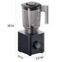 Chefman Obliterator 48 oz Countertop Blender for Smoothies, 1380W Motor to Crush Ice,Nuts & Frozen Fruit with Stainless Steel Blade Auto Blend Function, Includes Tamper & Scraper-MIDNIGHT(Pack of 1)