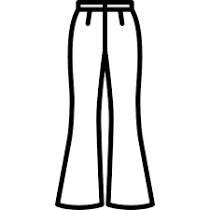 Navy Blue Wide Leg Pants, L