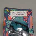 No Heat Overnight Curl Headband, 70" Soft Ribbon Wrap for Long Hair, 9 PCS Hair Curling Rods Set - Blue Green