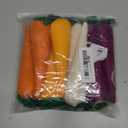 Skylety 8 Pieces Easter Carrots Toy Artificial Fabric Carrot for Bunny Decor Seasonal Vegetables Toy Non Woven Farm Fresh for Home Kitchen Tiered Tray Party DIY Decorations Supply (Colorful)