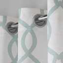 EXCLUSIVE HOME Kochi Light Filtering Linen Blend Grommet Top Curtain Panel Pair, 54"x84", Seafoam