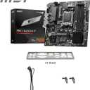 MSI PRO B650M-P V1 Motherboard, Micro-ATX - Supports AMD Ryzen 9000/8000 / 7000 Series Processors, AM5 - DDR5 Memory Boost 6000+MHz/OC, 1 x PCIe 4.0 x16, 2 x M.2 Gen4, 2.5G LAN