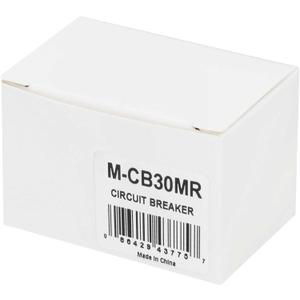 Metra Brands 30A Mini Circuit Breaker Manual Reset