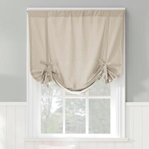 Archaeo Washed Cotton Window Tie-up Shade , 42" x 63", Oatmeal