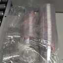 60 Pack 9 oz Clear Plastic Cups with Lids No Hole, Dessert Cups Disposable Cups with Lids for Ice Cream, Fruit, Pudding, Cake, Cold Drinks, Smoothie and Snacks