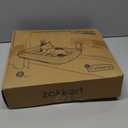 Zakkart Foldable Cat Hammock for Window - Cordless, Embeded Machine Washable Bed, Robust Metal Frame - Cat Window Perch for Large Cats and Kittens (White Bolster Bed, Medium)