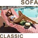 2 Packs Checkered Plaid Travel Towel Turkish Towel Beach Vacation Essentials Blanket Quick Dry Lightweight Hawaii Summer Necessities Europe Mexico Costa Rica Florida Trip Airplane Accessories Flight