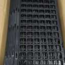 12 PCS Under Couch Blockers for Bed Couch Furniture Underneath Stop from Getting Under The Sofa (Black Plastic)