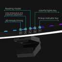 RGB Monitor Lamp Bar, Light Source RGB Monitor Light Bar for Office, Monitor Lamp Bar with RGB Backlight and Music Sync, Eye Caring Curved Computer Monitor Light Bar