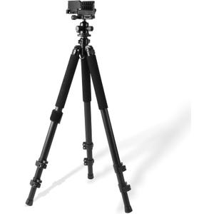 Hunting Tripod That Holds Your Rifle Steady - Adjustable Shooting Rest with 360 Ball Head for Crossbow,Camera & Spotting Scope | Lightweight Aluminum | 32"-67" Height