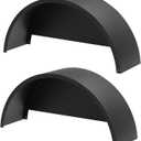 2 Pack Single Axle Trailer FendersFits for 14to 16 Wheels32 x 9 x 15 Trailer Fenders with Fender Backsfor Car Hauler Cargo Utility Trailer Landscape Trailer,Black