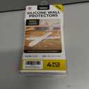 2 x 4 Clear Silicone Wall Protector Strips  Self-Adhesive Door Slam Stoppers & Noise Dampening Bumpers for Cabinets, Car, Toilet Lids, Drawers, Shower  5.5" x 0.7" x 0.2" by Vellax