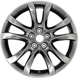 New 19x7.5 New 19 Inch 19" Aluminum Wheel Rim Fits for 2014 2015 2016 2017 Mazda 6 Bright Dark Silver New Single Replacement Rim