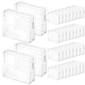 36 Pcs Mini Clear Makeup Bag Small Zipper Pouch Travel for Toiletries PVC Plastic Cosmetic Waterproof Toiletry for Women Men Vacation
