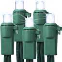 Brizled White Christmas Lights, 33ft 100 LED 5MM Wide Angle Gentle Twinkle Christmas String Lights, 120V UL Certified Connectable Christmas Tree Lights Outdoor Xmas Light for Christmas Tree Party Home