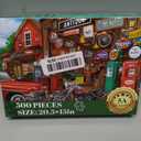 500 Piece Puzzle for Adult,Antiques Garage Puzzle for Adult,Retro Car Style Jigsaw Puzzle,Home Decor,Interlock Perfectly Letter on Back No Dust,Challenging Family Game for Friends Men Women,20.5*15 In