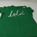 Cute Lola Lover Gift for Women Grandma Christmas Gifts T-Shirt Green, XL