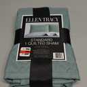 Ellen Tracy Quilted Single Sham 100% Polyester King  20x26in 