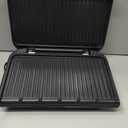 George Foreman Family-Size Grill & Panini Press, Nonstick Ceramic Coating, Fat-Removing Slope, Adjustable Angle, Indoor/Outdoor Use