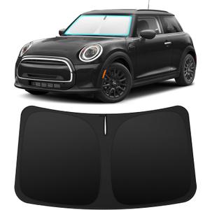 INSAUTO Custom Fit Windshield Sun Shade Accessories for Mini Cooper F55 2014-2025, Foldable Front Window Sunshade, UV & Heat Reflector, Keeps Interior Cool, Includes Storage Bag