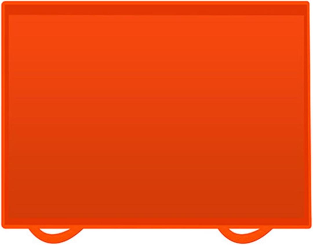 Silicone Grilling Pads Kitchen Grills Protectors BBQ Grilling Accessories Silicone Griddle Pads Silicone Material Silicone Girlls Pad (22.32x16.81x0.98inch(56.7x42.7x2.5cm), Orange)