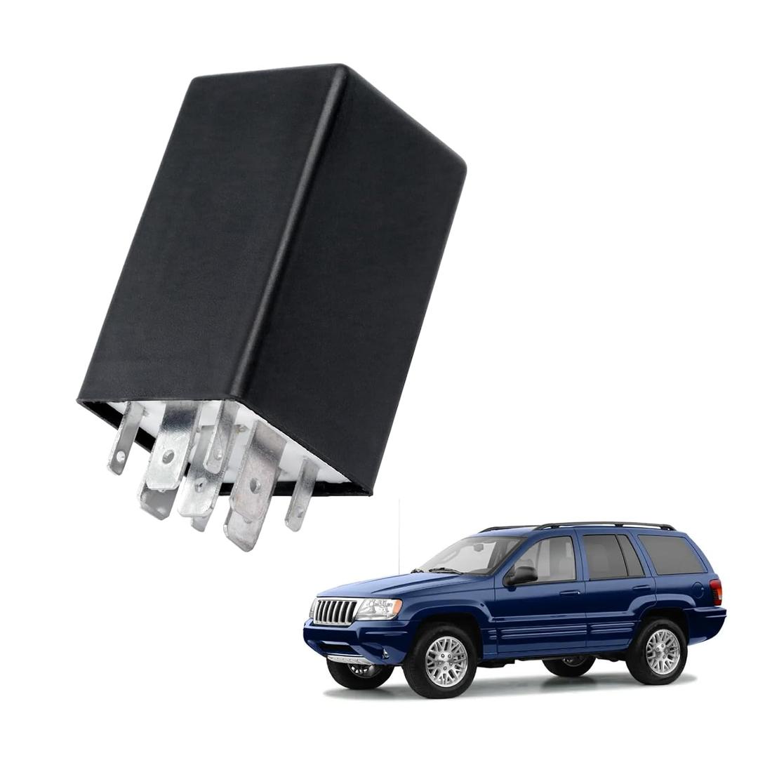 EFL15 9 Pin LED Turn Signal Flasher Relay Replacement Compatible with 1999-2004 Jeep Grand Cherokee & 1996-2000 Dodge Caravan/Chrysler Town & Country Replaces EFL-15 LM519 4686094