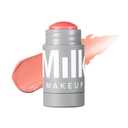 Milk Makeup Lip + Cheek Stick  Buildable Cream Blush + Lip Color w/Hydrating Mango Butter + Avocado Oil for a Natural Flush  Long-Lasting, Multiuse, Vegan Formula (Perk - Shimmery Coral)
