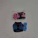 Rypet Guinea Pig Harness and Leash 2 Pieces - Soft Mesh Small Pet Harness with Safe Bell, No Pull Comfort Padded Vest for Guinea Pigs, Ferret, Chinchilla and Similar Small Animals (2PCS (Blue & Pink))