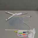 LED Drawing Board 11.8"x7.9", USB Rechargeable Acrylic Dry Erase Glow Message Board with 7 Colored Markers, Cleaning Cloth & Triangular Stand, Classroom, Office & Home Night Light Decor