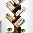6-Tier LED Bookshelf Tree With RGBIC Lighting & Music Sync, Space-Saving Corner Bookcase With Storage Drawer For Living Room, Bedroom, Home Office