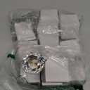 YourGift 12 Pack Drawer Knobs Diamond Shaped Crystal Glass 30mm Cabinet Knobs Pull Handles (Bronze)