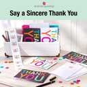 American Greetings Thank You Cards with Envelopes, Blue and White (50-Count)