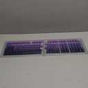 dagaladoo Double Shot PBT keycaps Set,Shine Through keycaps 60% 75%,Cherry Profile Keyboard keycaps,Gradient Purple,Side Printed keycap for Mechanical Gaming Keyboards136key