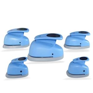 Circle Punch, Blue Paper Punch,5 Sizes Creative Circle Hole Punch Cutters for Paper Crafts, Cardstock, Gift Wrapping, Scrapbook Tools Cards,Arts Fun Projects,Like Christmas and Birthday Gifts,etc.